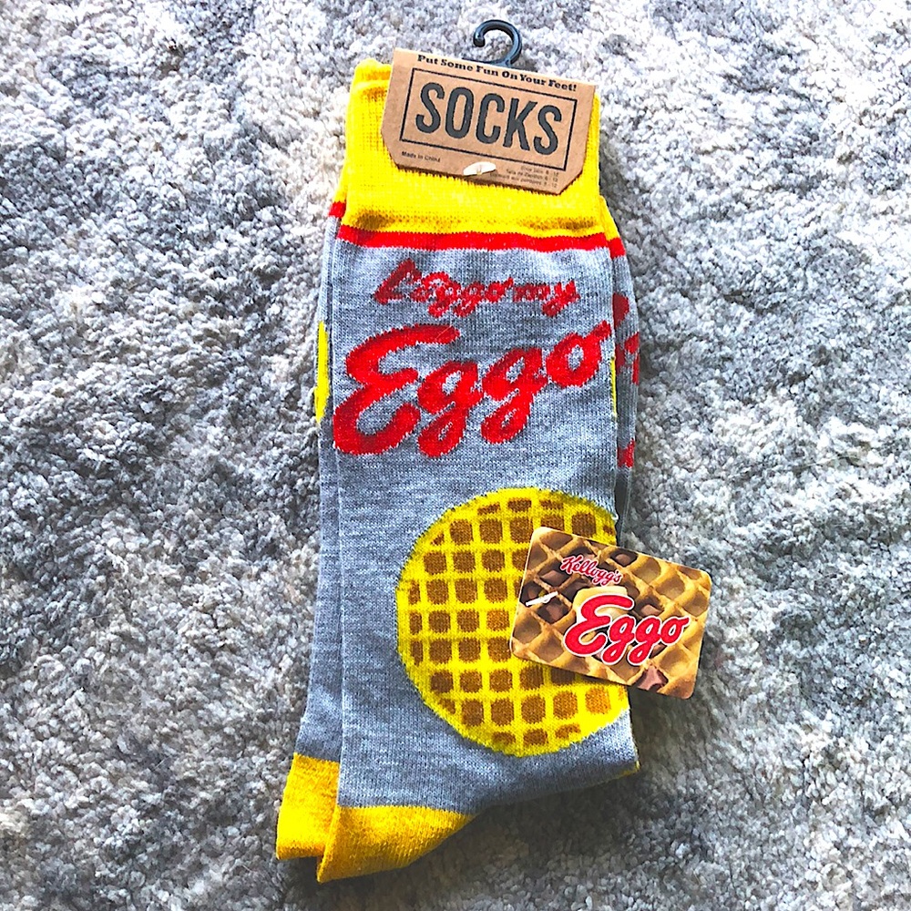 Unisex Eggo socks, NWT